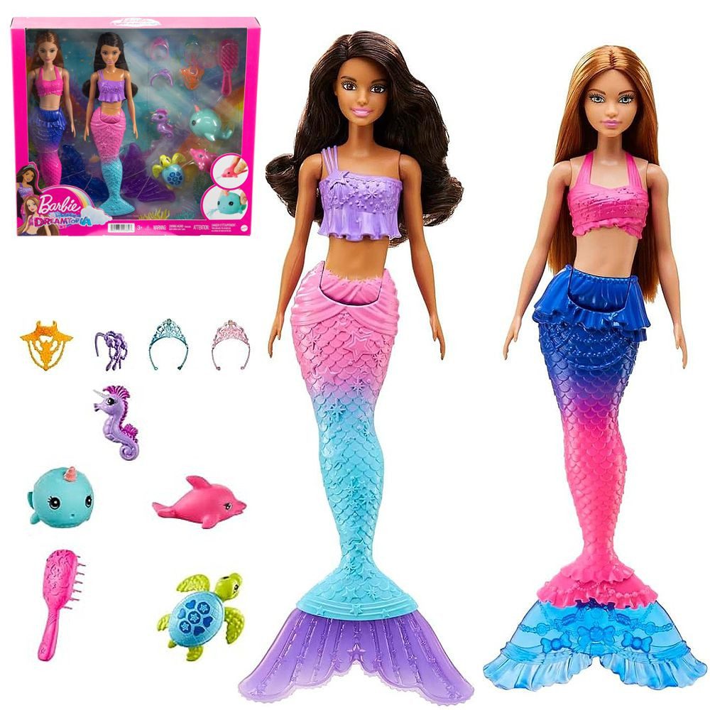 Barbie Anziehpuppe Ocean Adventure Barbie HBW89 Meerjungfrauen-Puppen im Sp günstig online kaufen