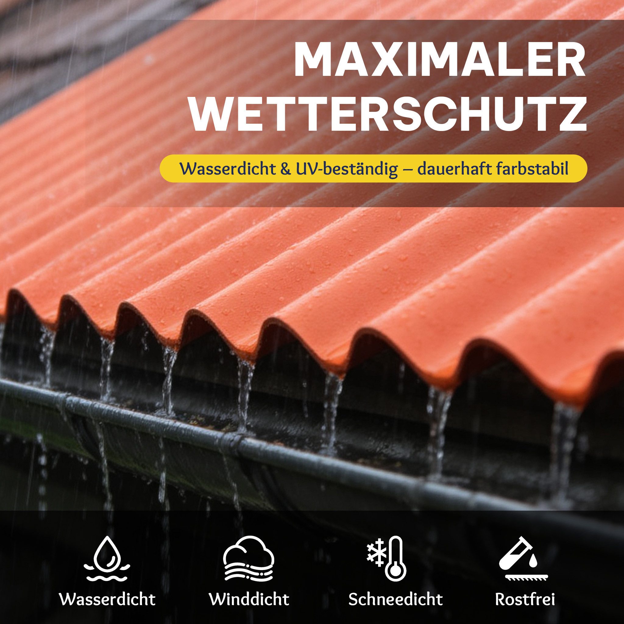 Thanaddo Trapezblech 22-teiliges Set aus trapezförmigen PVC-Wellplatten - 10,12 m² – Bild 4 von 5