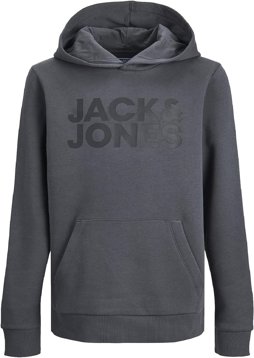 Jack & Jones Junior (Spar Hoodie 3er 3er Pack) Mix Kängurutasche Set, Printdruck im 4 Pack Kapuzensweatshirt mit 3er und