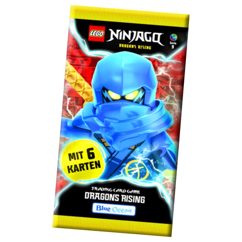Blue Ocean Sammelkarte Lego Ninjago Karten Trading Cards Serie 9 - DRAGONS RISING (2024) - 1, Ninjago 9 - DRAGONS RISING - 1 Booster Karten