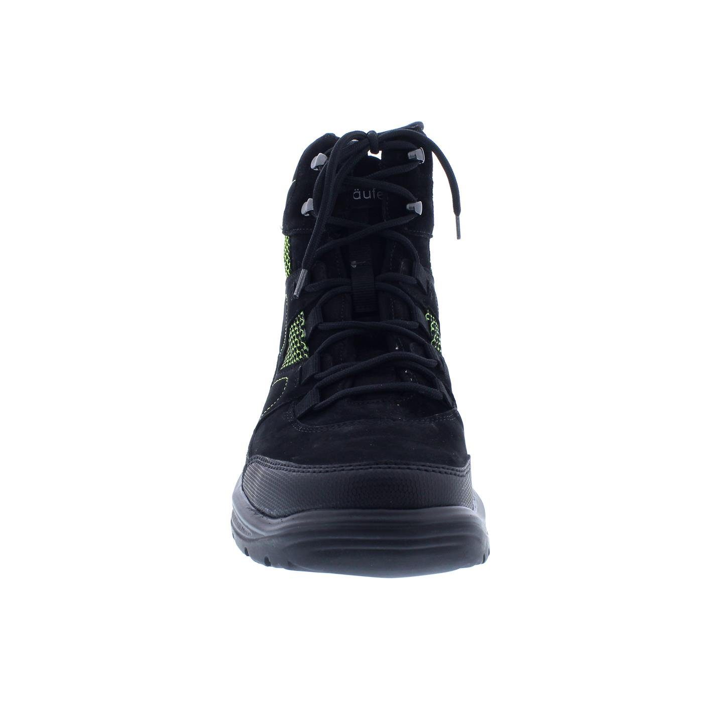 Waldläufer Waldläufer Hayo Bootie, Waldläufer-Tex, Gummi / Nubukleder, schwarz/fi Schnürstiefel