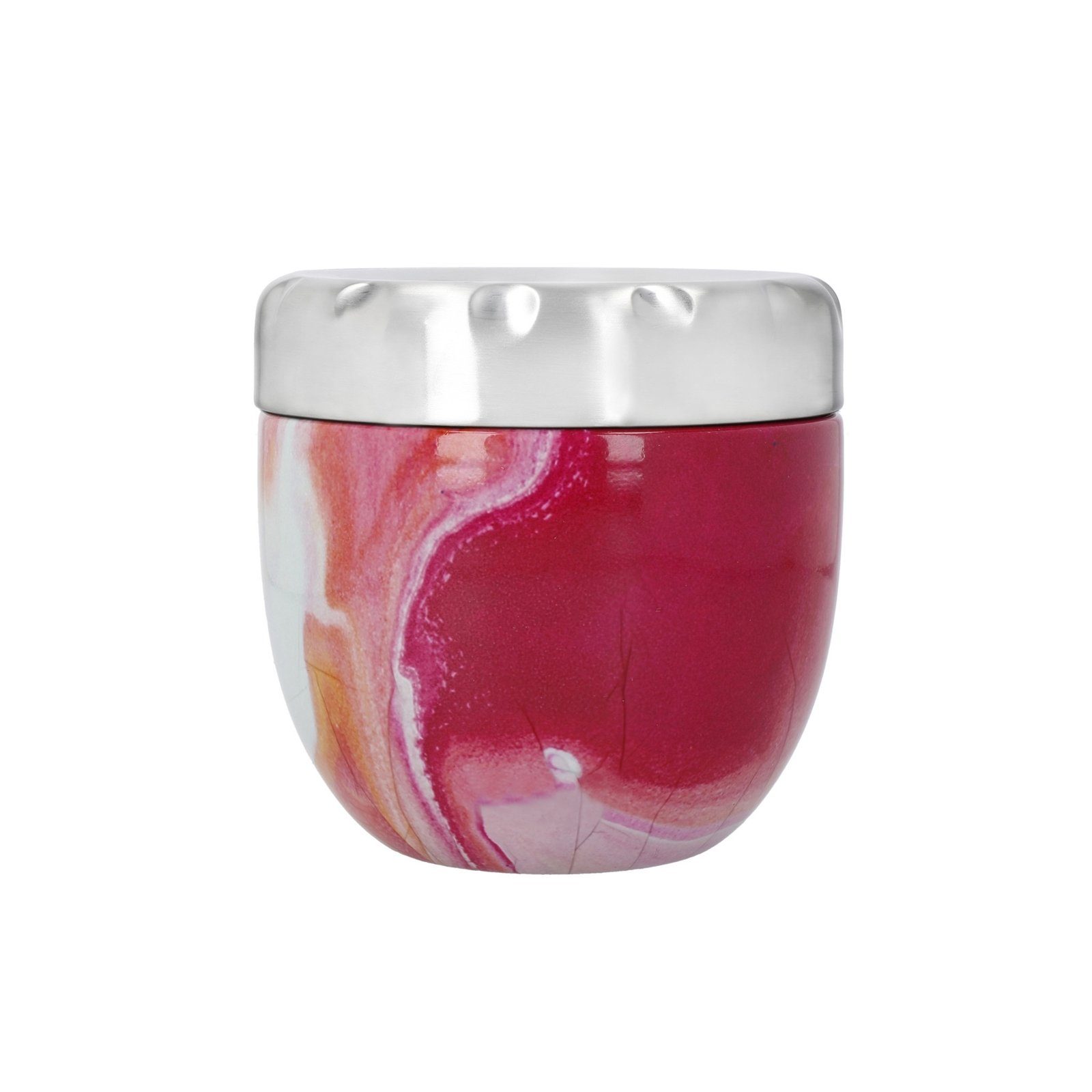 Neuetischkultur Thermobehälter Thermobehälter Marmoroptik 636 ml, Edelstahl, Kunststoff, (Stück, 1-tlg., 1 Thermobehälter), Lunchbox Lunchpot