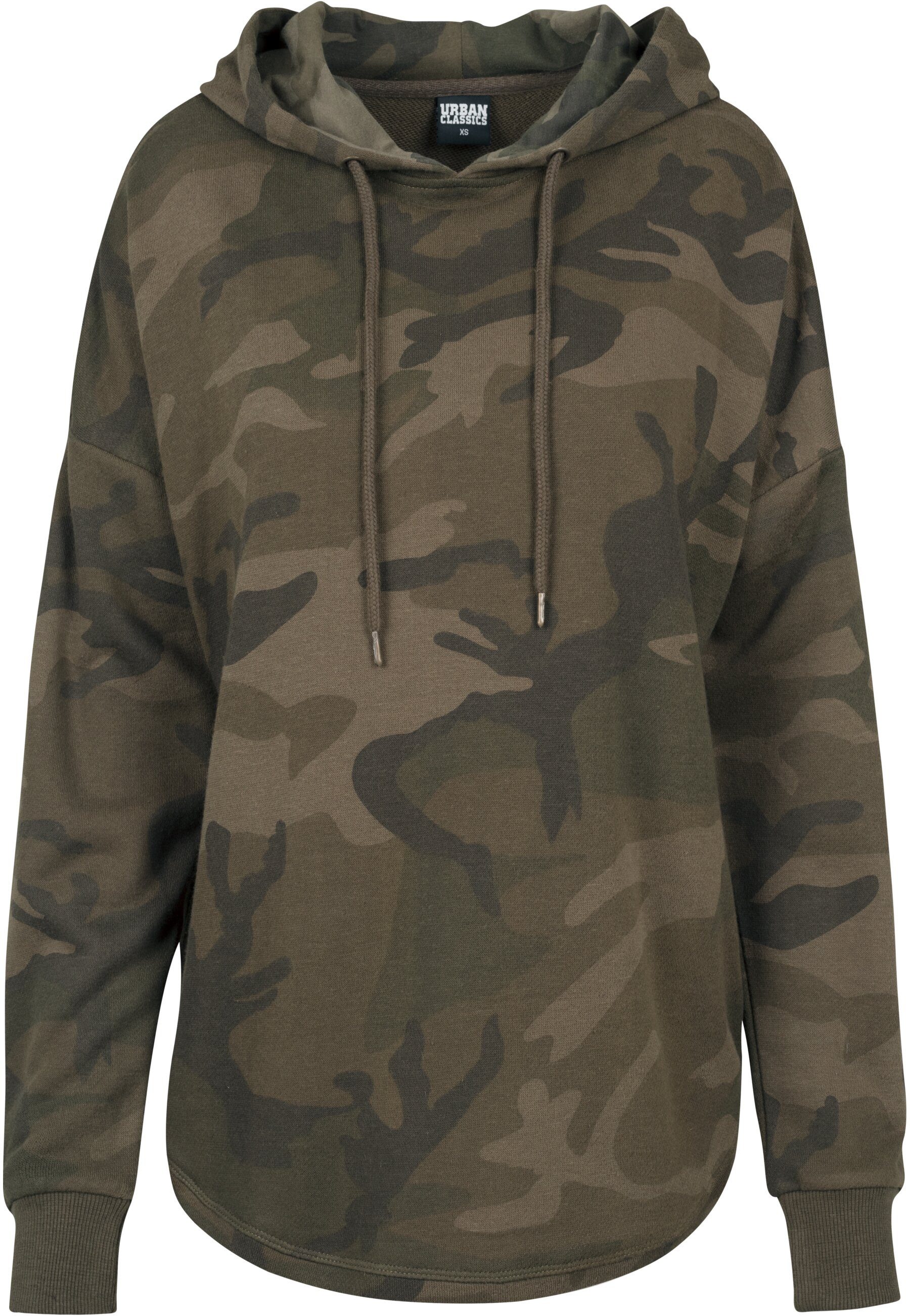 URBAN CLASSICS Rundhalspullover Urban Classics Damen Ladies Oversized Camo Hoody (1-tlg)
