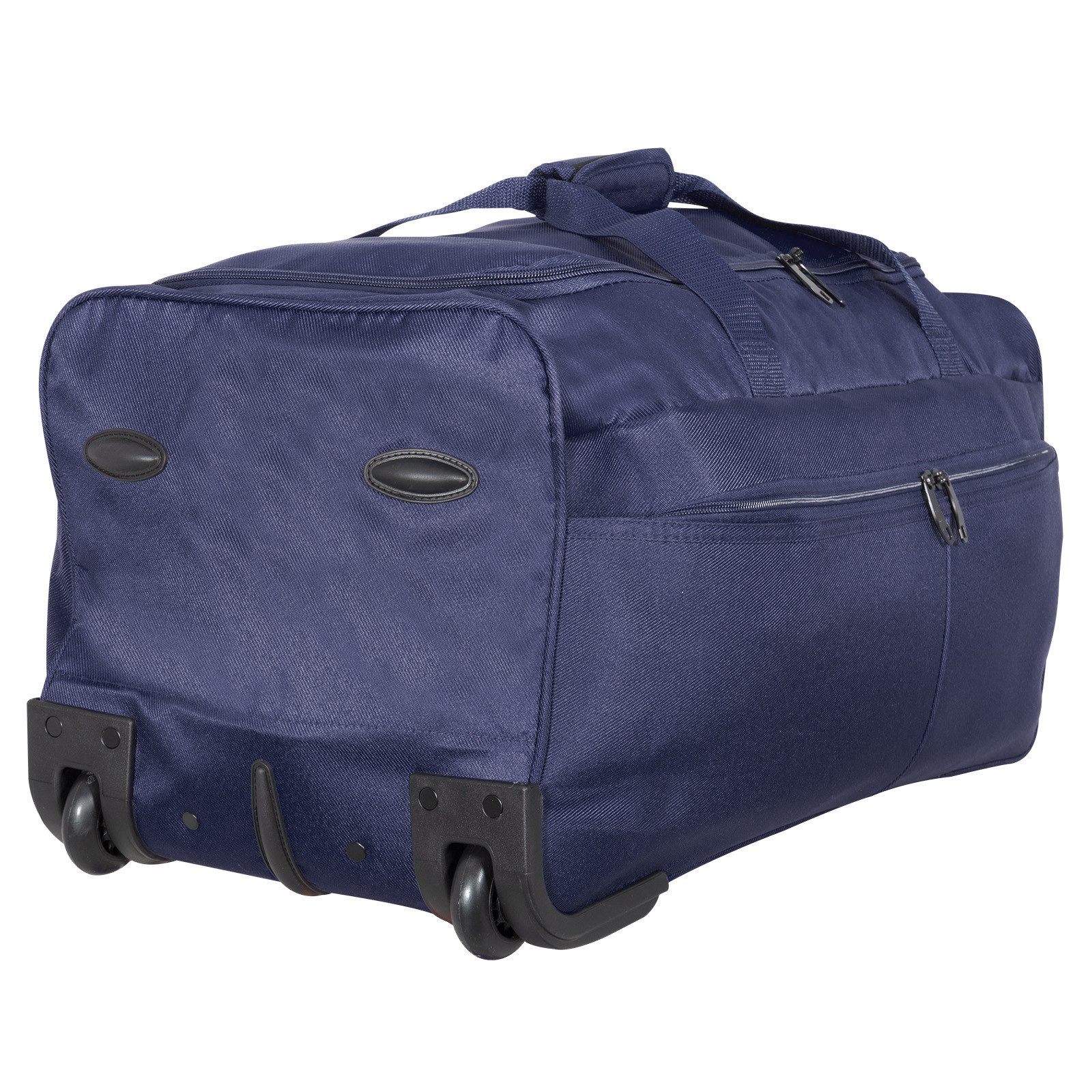 Trendyshop365 Reisetasche Brooklyn (Trolley, 1-tlg., 65x35x30cm, 70 Liter, leichte XL Tasche für Damen und Herren), mit Trolleygriff und 2 Rollen