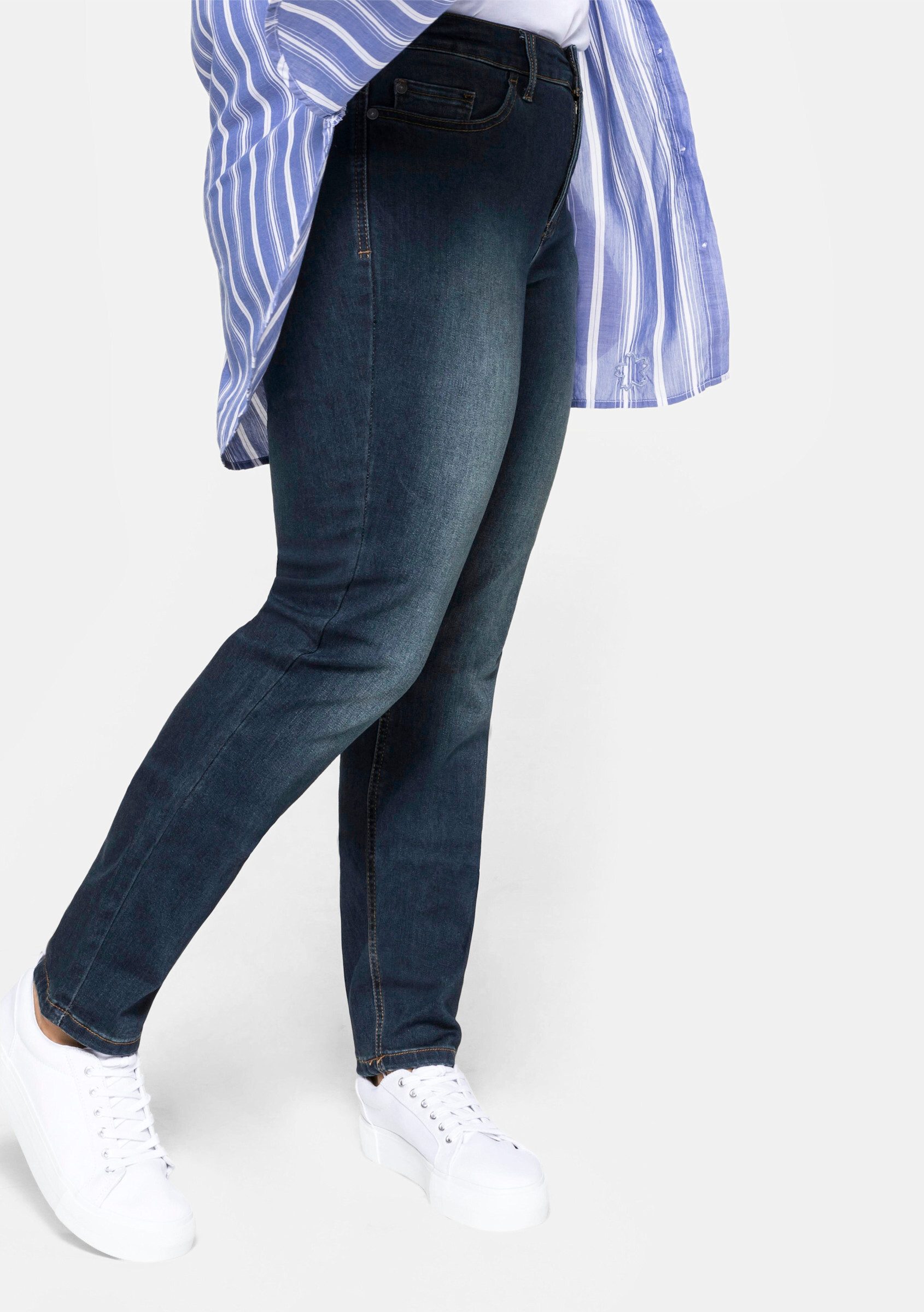 Sheego Bequeme Jeans Röhrenjeans günstig online kaufen