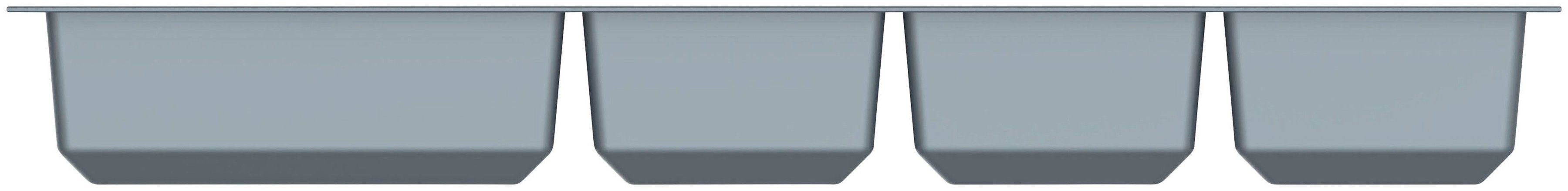 Schütte Besteckeinsatz Move, 492 x 473 mm, für Korpusbreite 60 cm, Silber günstig online kaufen