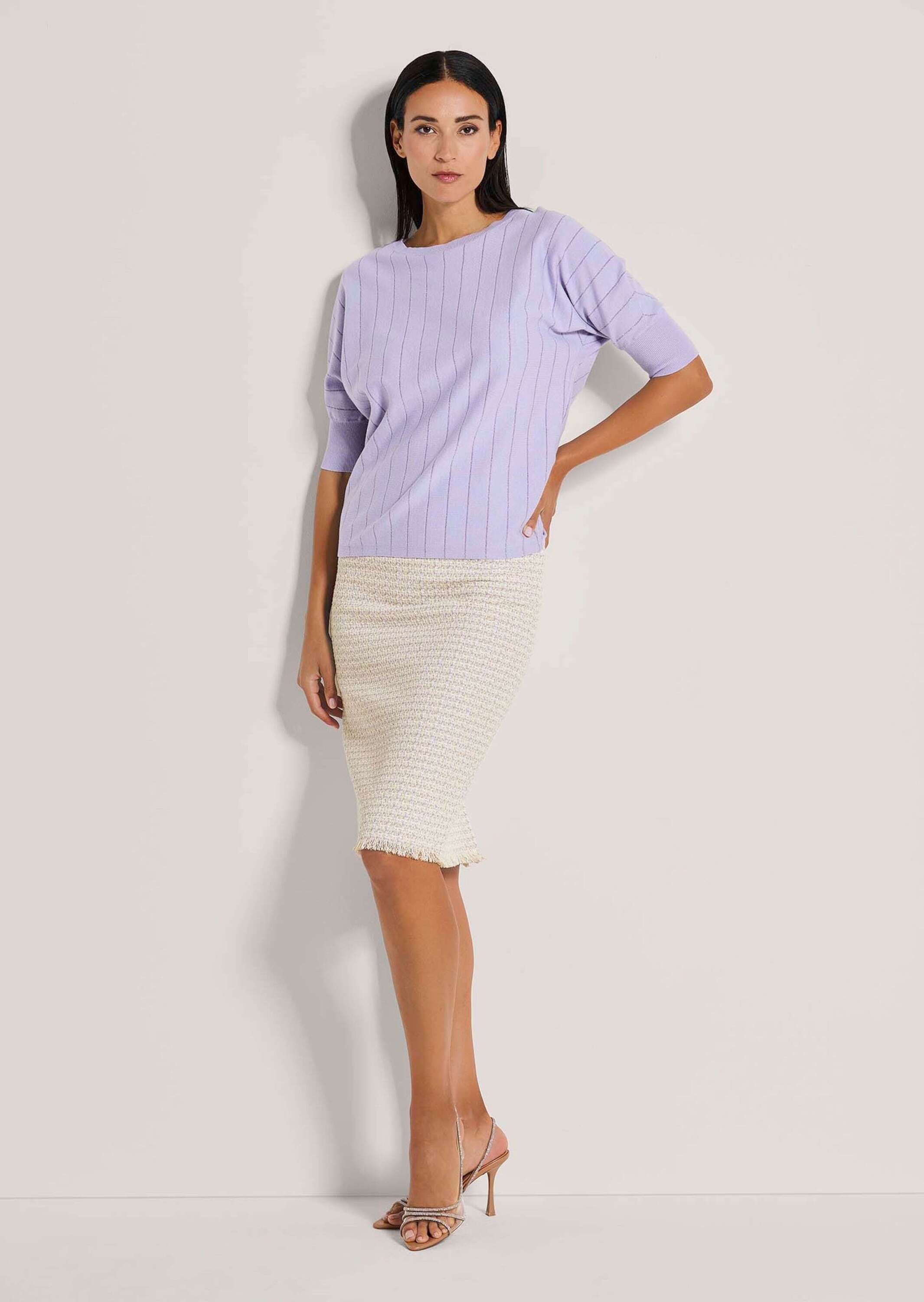 MADELEINE Strickpullover Oversize-Pullover mit Glanz-Effekt günstig online kaufen