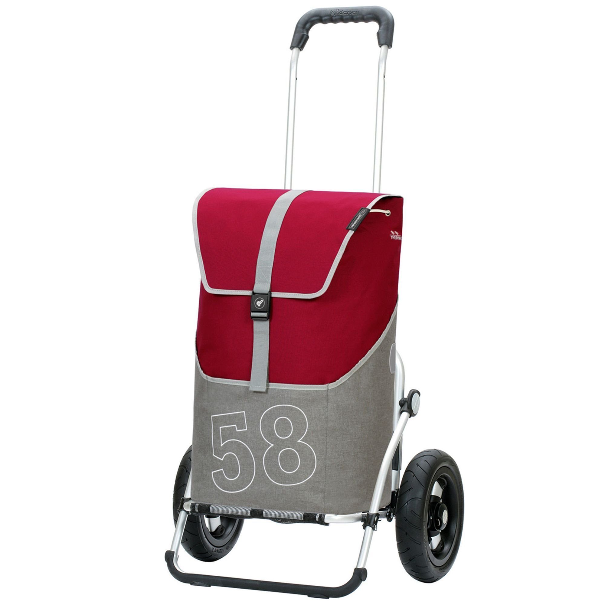 Andersen Einkaufstrolley Royal Shopper, 45 l, Reflektoren, Tragegriff rot | Einkaufstrolleys