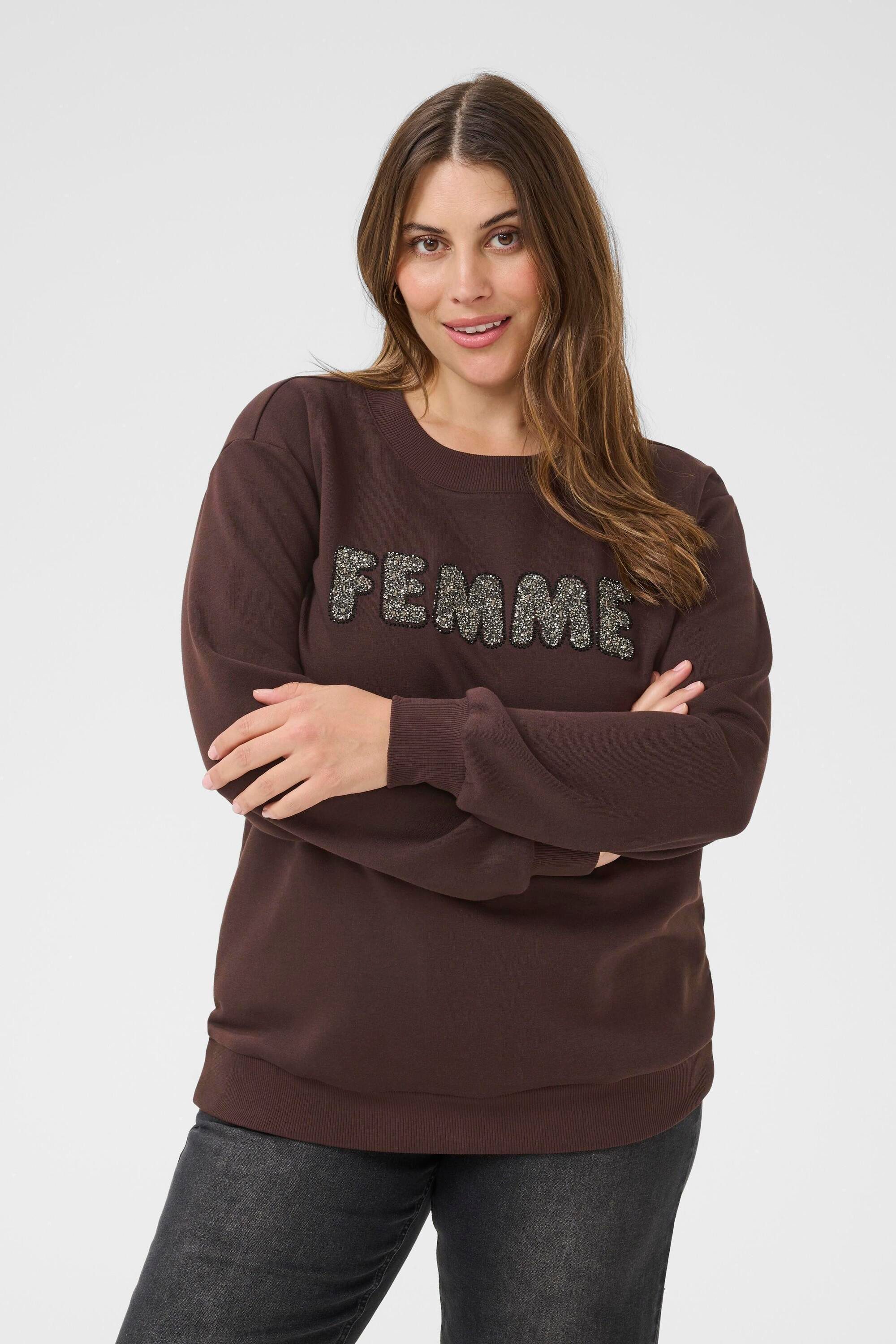 KAFFE Curve Fleecepullover Sweatshirt KCelise plus