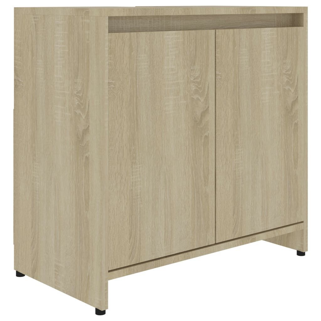 vidaXL Waschtisch Badezimmer Schrank Waschtischschrank Unterschrank Sonoma Eiche 60x33x5