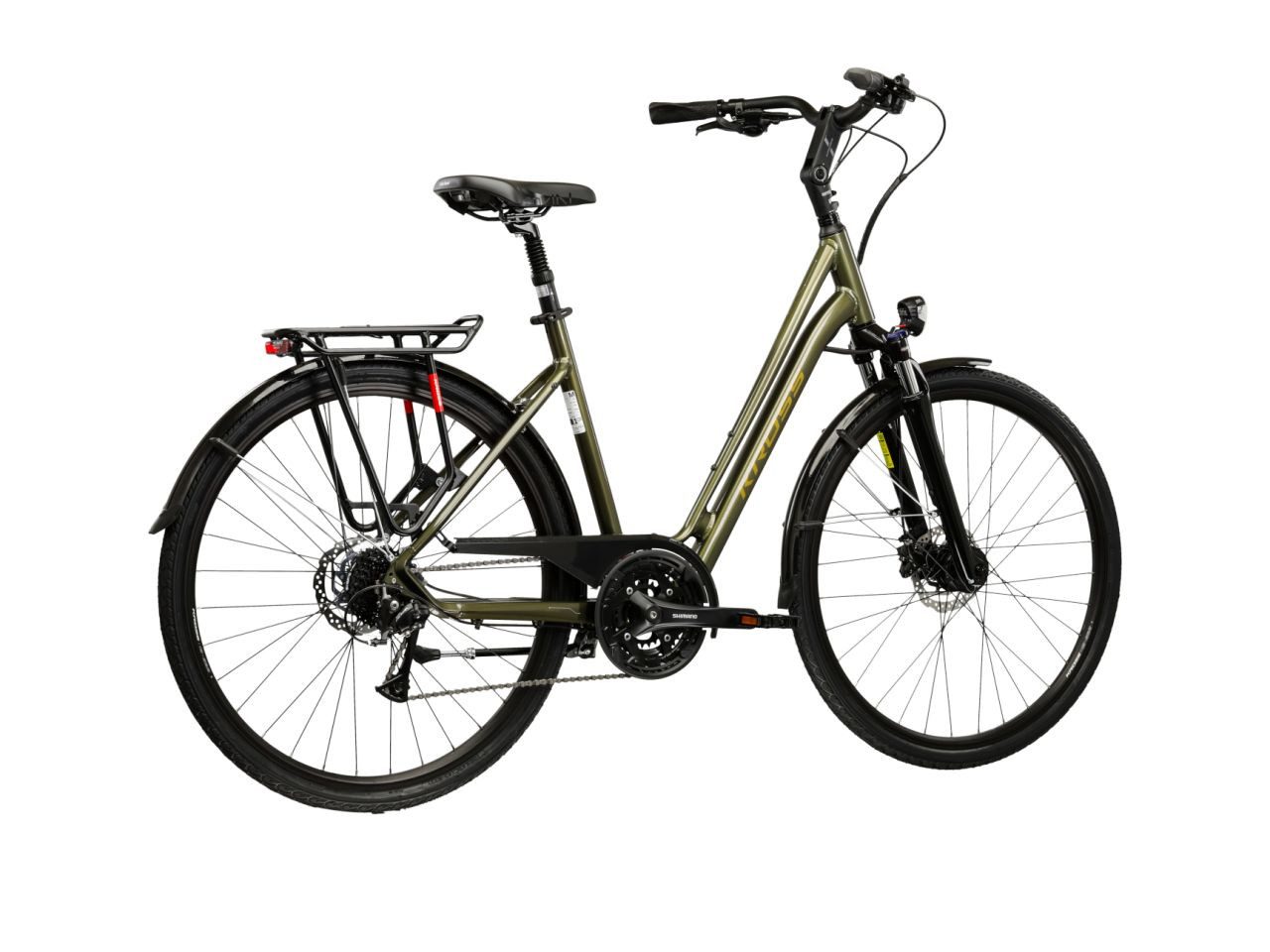 Kross Cityrad Sentio 4.0 Grün 27 Gänge, 27 Gang Shimano ACERA T3000 Schaltwerk, Kettenschaltung