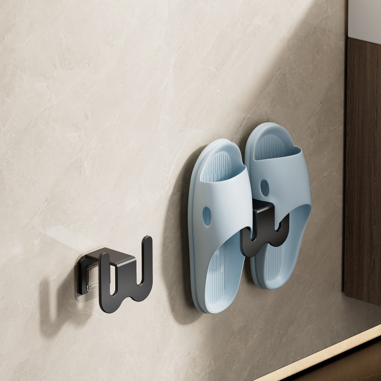 Refined Living Wandhaken Wandhaken für Badeschlappen,im 2er Set,platzsparen günstig online kaufen