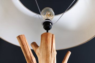 riess-ambiente Stehlampe TREE NATURE 180cm beige / natur / schwarz, Ein-/Ausschalter, ohne Leuchtmittel, Wohnzimmer · Massivholz · Stoff · Schlafzimmer · Landhausstil