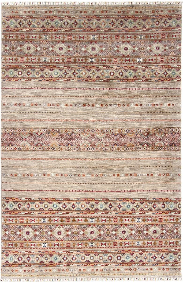 Orientteppich Arijana Shaal 202x303 Handgeknüpfter Orientteppich, Nain Trading, rechteckig, Höhe: 5 mm
