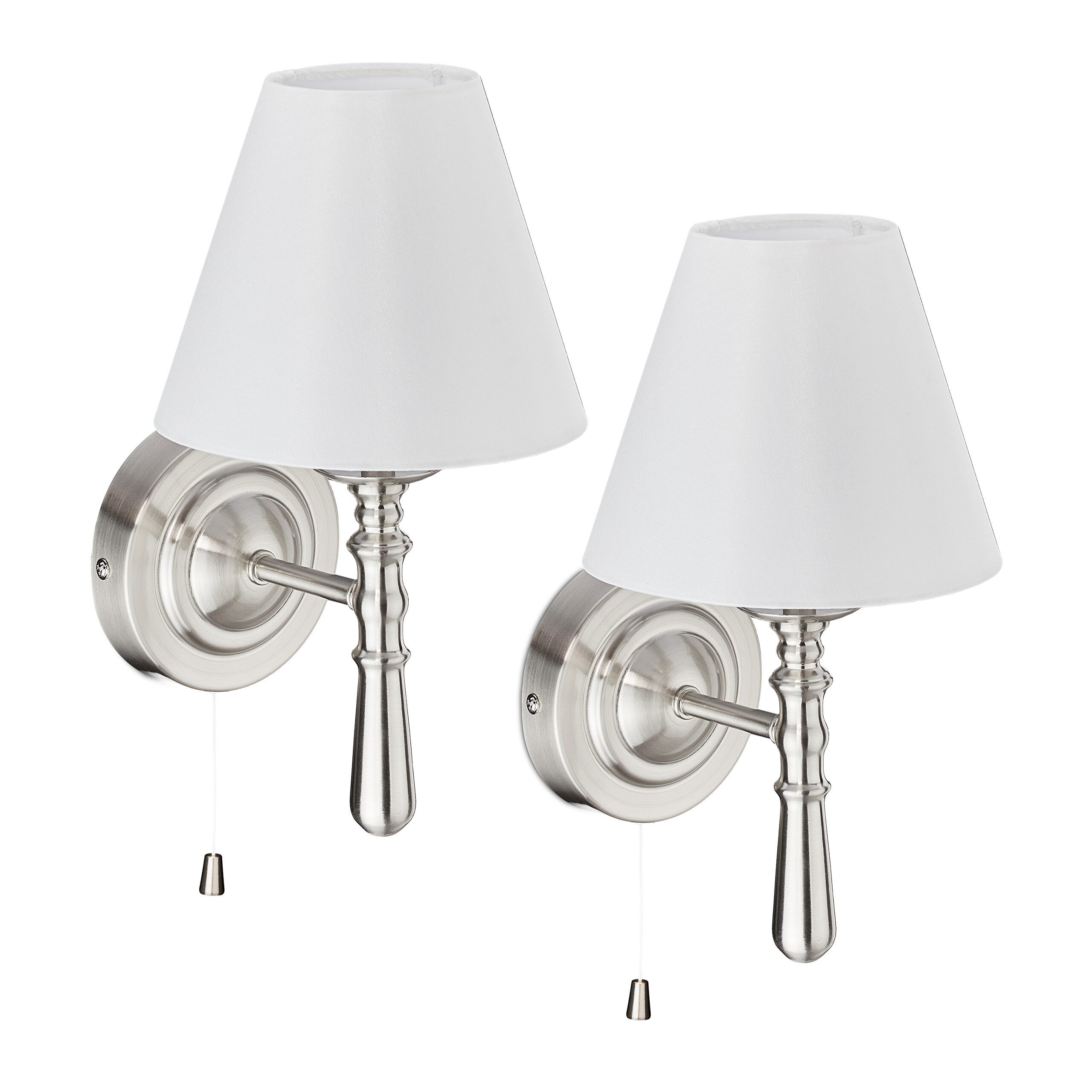 relaxdays Wandleuchte Wandlampe mit Schirm 2er günstig online kaufen