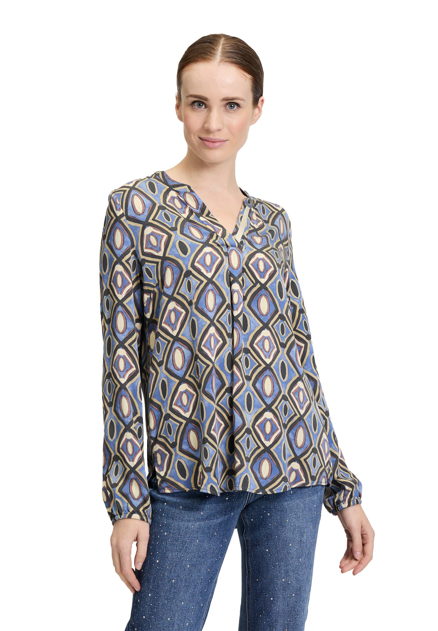 Shirtbluse Damen mit Muster