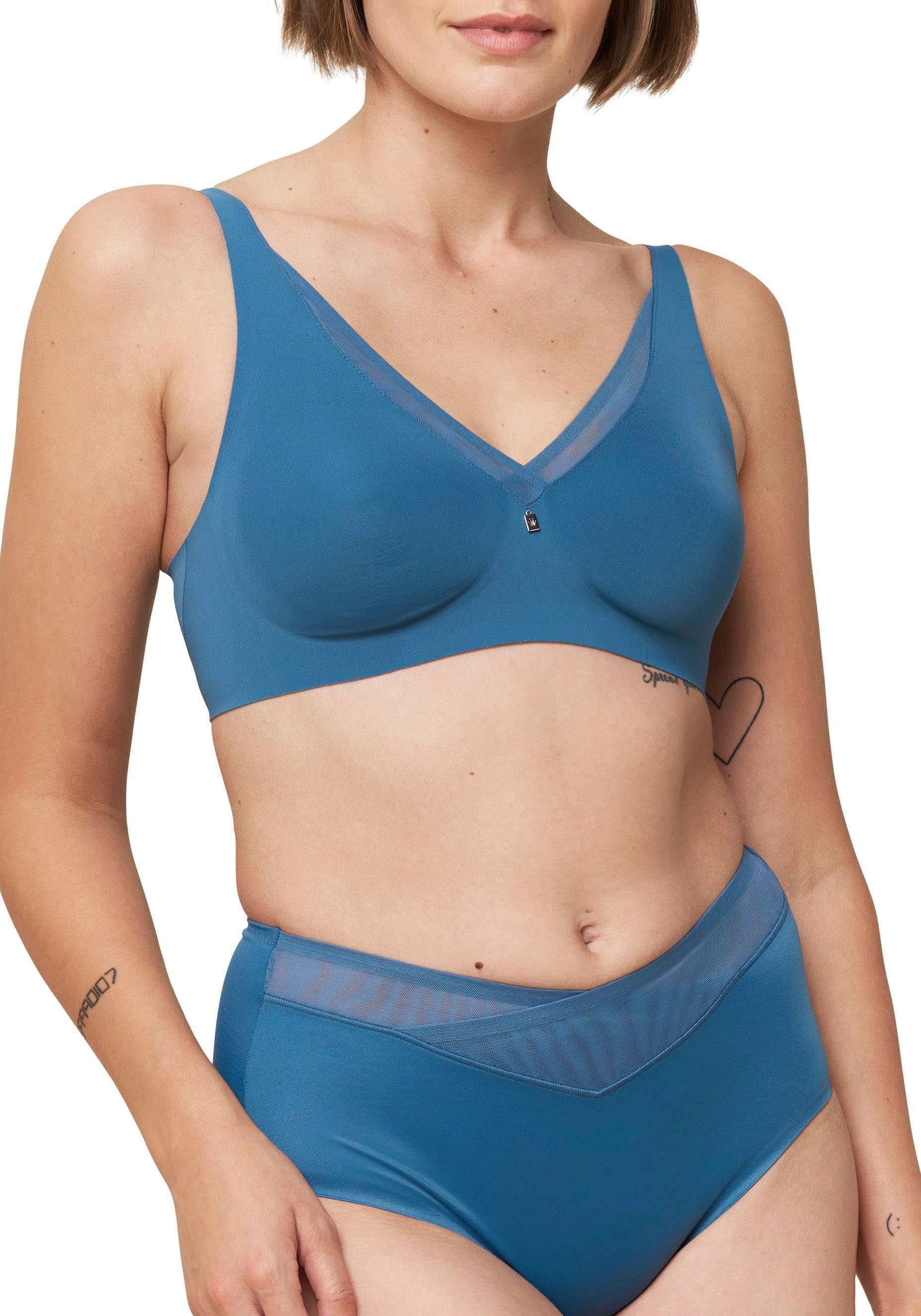 Triumph Minimizer-BH True Shape liberty ohne gefütterten C-F, N01 Bügel, mit blue Cup Trägern Sensation