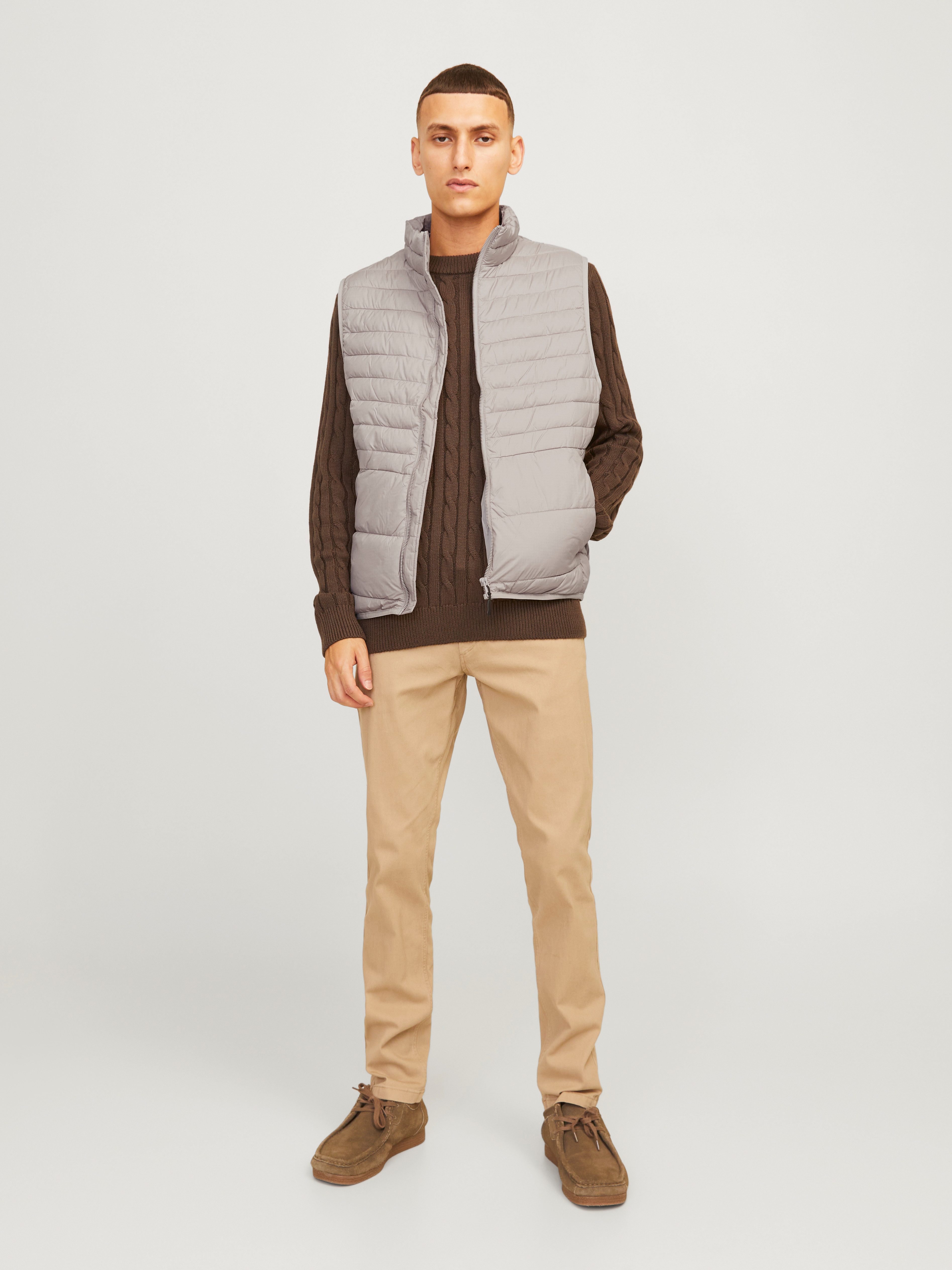 Jack & Jones Steppweste JJESTATE Praktische Weste mit Beutel, ideal für unterwegs unifarben, modisch, regular fit, Polyester