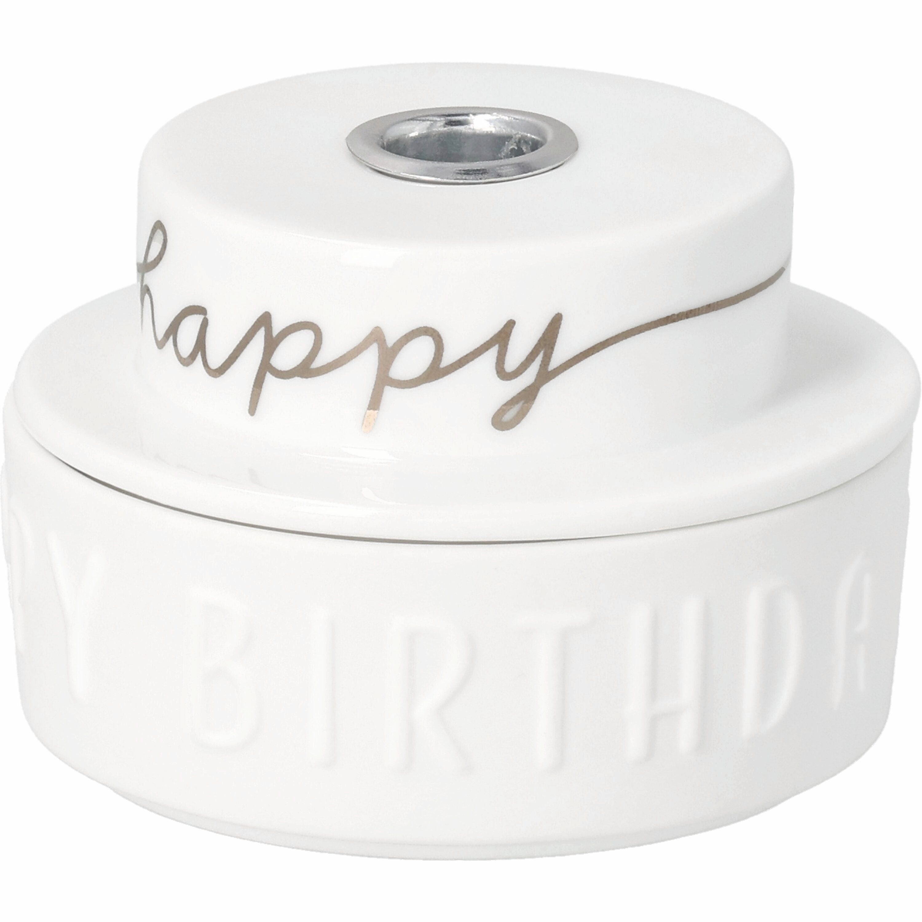 Räder Design Kerzenhalter Lichttörtchen Happy Birthday D.7cm H.4,9cm Neuheit von räder design Ge – Bild 4 von 5