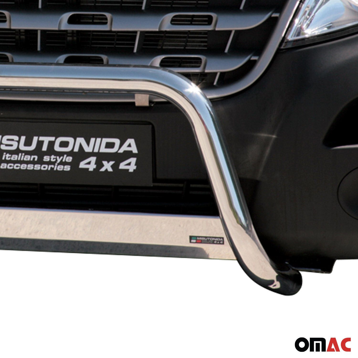 OMAC Frontstoßstange Frontschutzbügel für Renault Master 2010-2018 Grau ø63 mm, 1-St., Rostfrei,Wasserfest,Langlebig,Haltbar