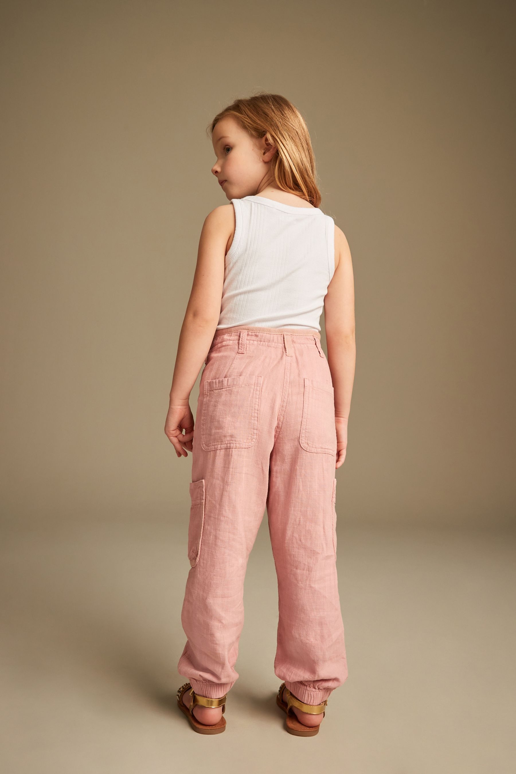 Next Cargohose Cargohose aus Leinen (1-tlg)