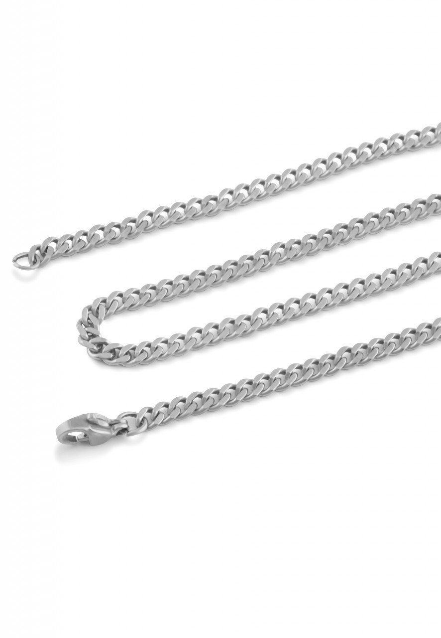 Edelstahlkette Fibra Kette Silber - 70cm - 3mm 70 cm // 27.56 In