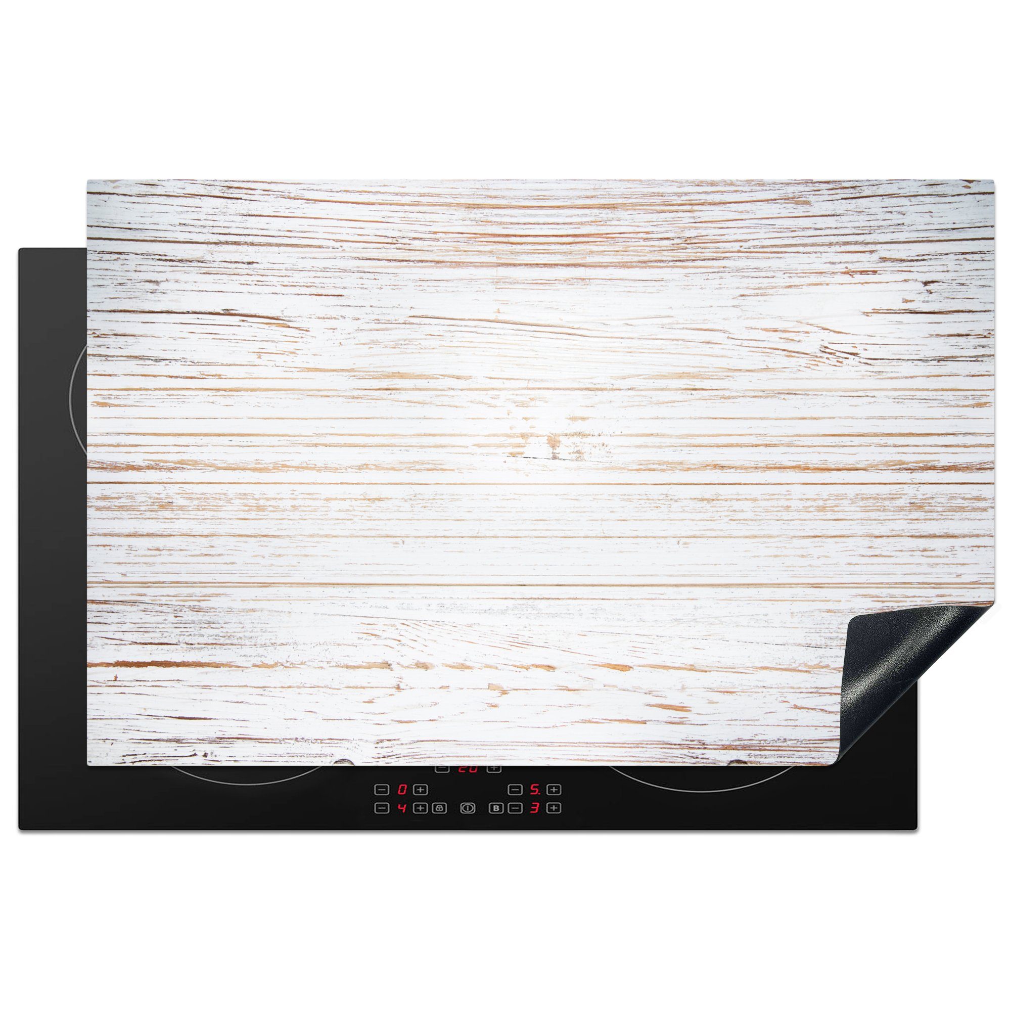 MuchoWow Herdblende-/Abdeckplatte Aufbau von Whiteboards, für 81x52 Ceranfeldabdeckung Induktionskochfeld Vinyl, Schutz küche, tlg), cm, die (1