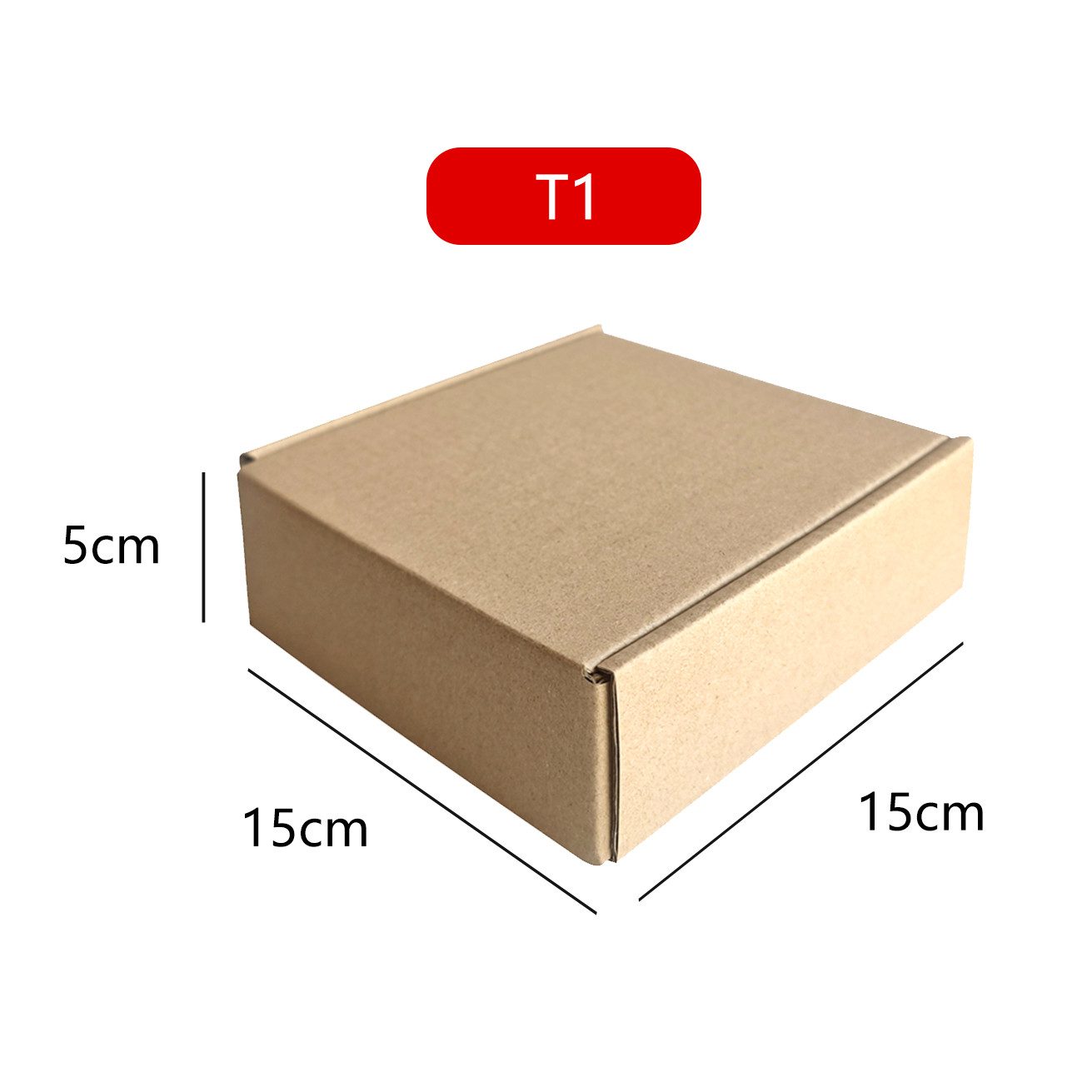 PACIEA Karton Kleiner flacher Geschenkkarton 150x150x50mm - Präsente, CDs & Kosmetik