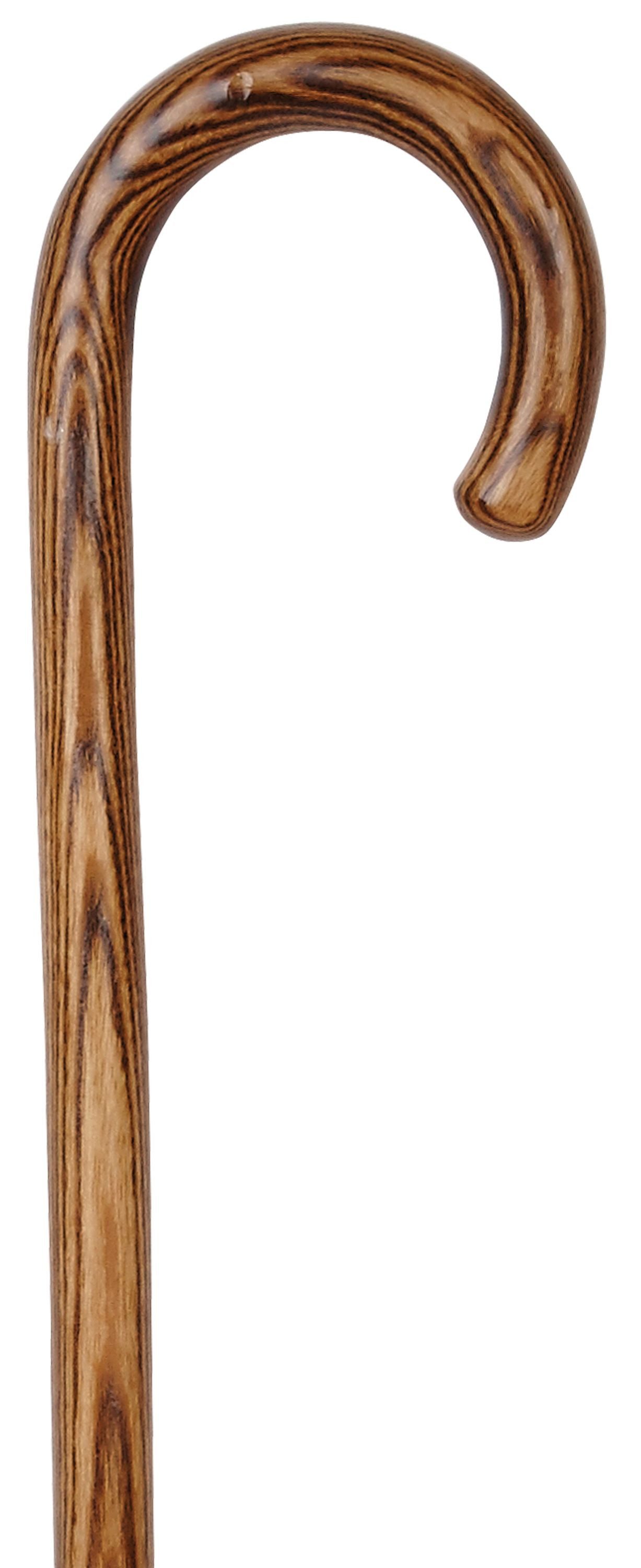 Gehstock Gehstock Wanderstock AKAZIE, geflammt und klar lackiert ca.94cm
