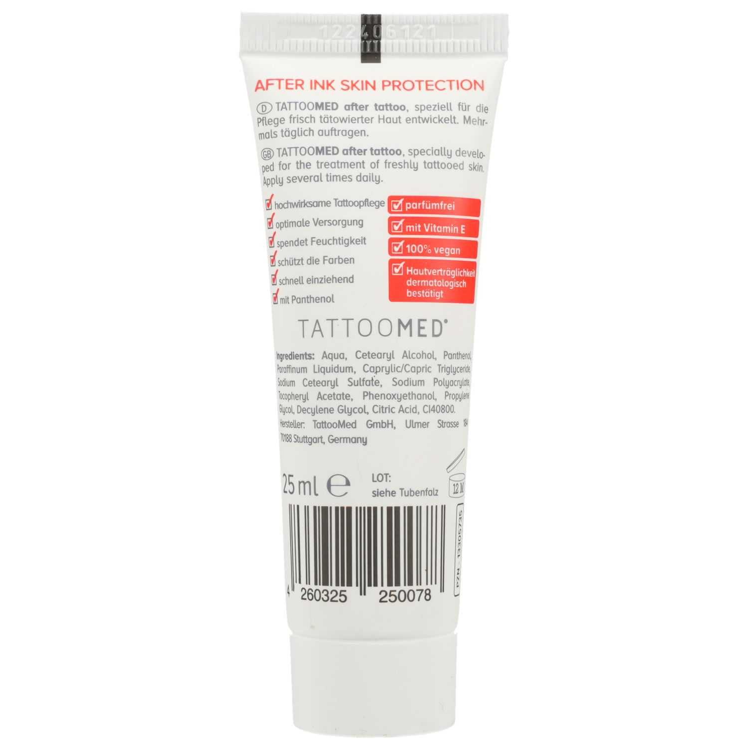 Tattoo Med GmbH Hautcreme TATTOOMED after tattoo Salbe 25ml PZN 13305735