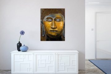 KUNSTLOFT Gemälde Inneres Zen 75x100 cm, Leinwandbild 100% HANDGEMALT Wandbild Wohnzimmer