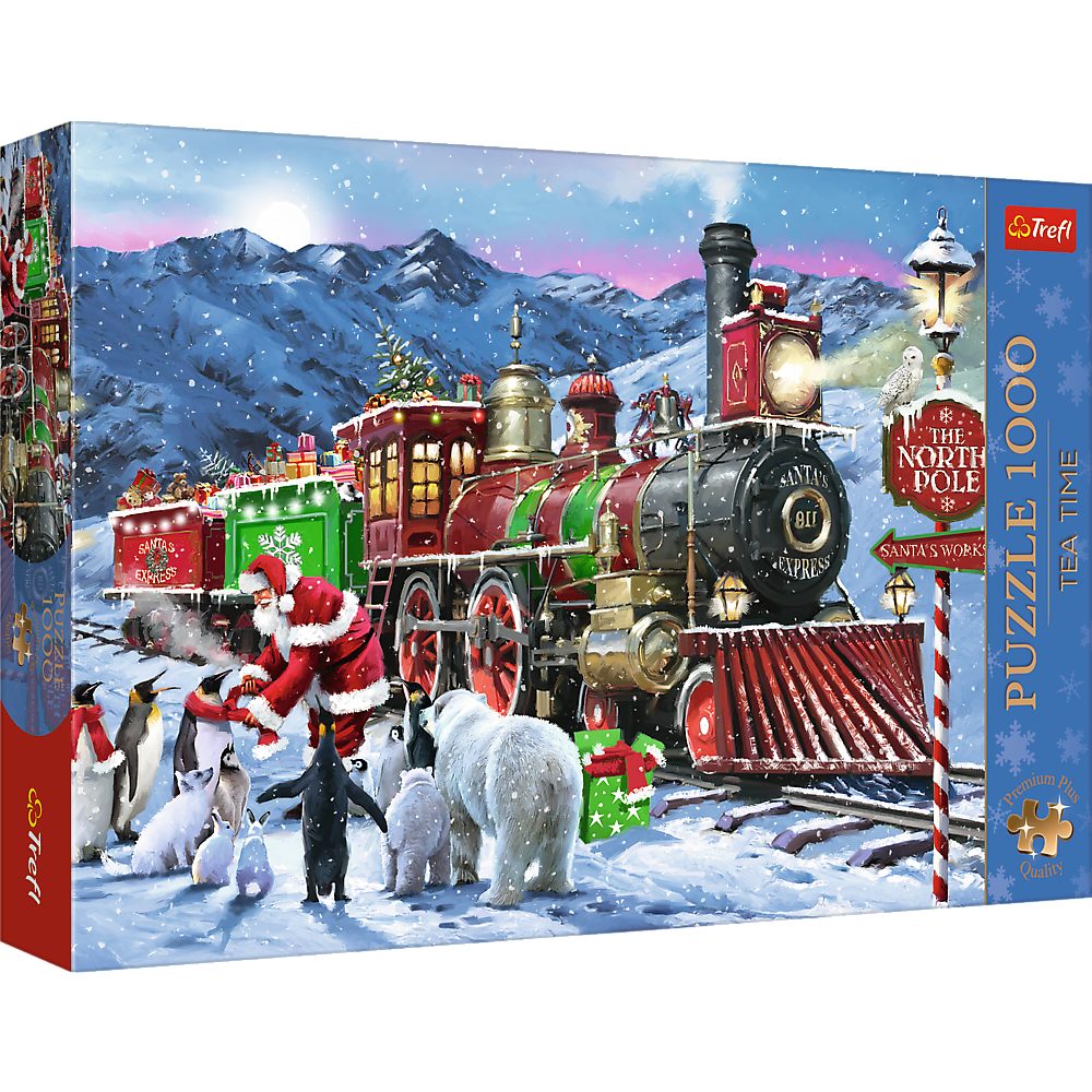 Trefl Puzzle Puzzle Premium Plus 1000 – Weihnachten Teatime, 1000 Puzzleteile