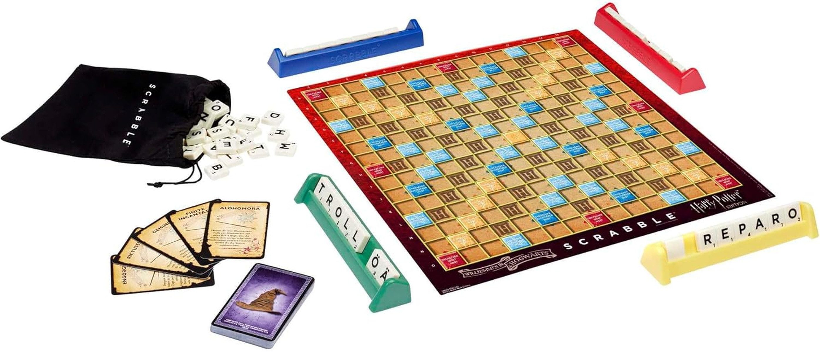Mattel® Spiel Scrabble - Harry Potter, Brettspiel, mit 102 Buchstabensteinen