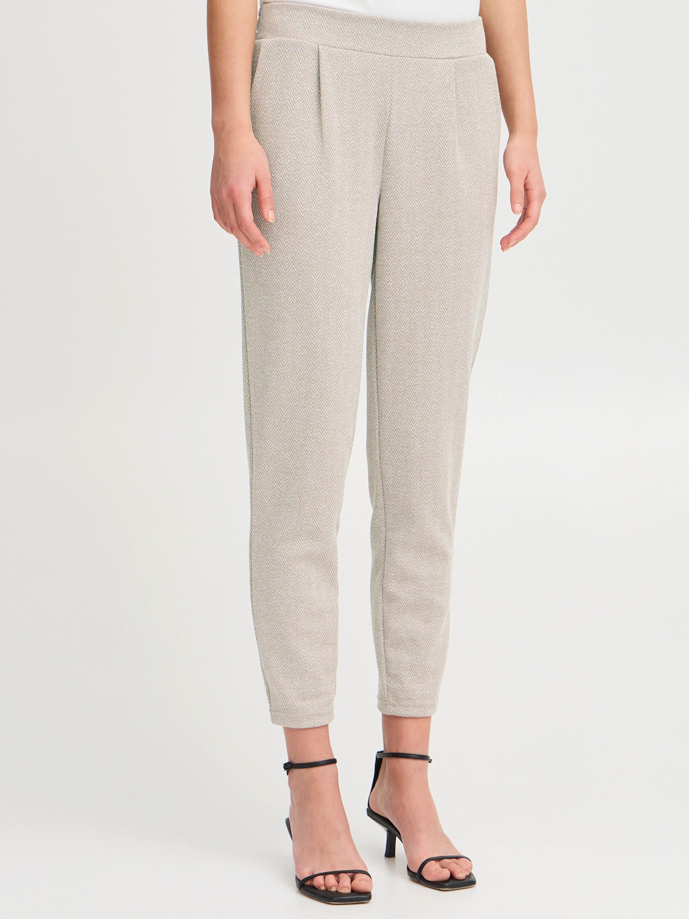 ICHI Bundfaltenhose Kate (1-tlg) Falten