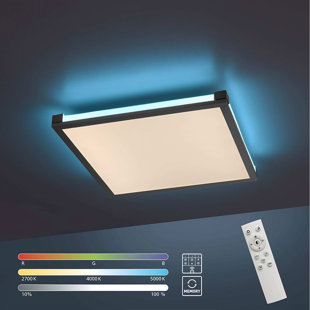 Deckenleuchte, Panel Backlight Deckenlampe LED-Leuchtmittel RGB LED fest Deckenleuchte LED Farbwechsel, verbaut, Schlafzimmer Neutralweiß, Warmweiß, Kaltweiß, etc-shop