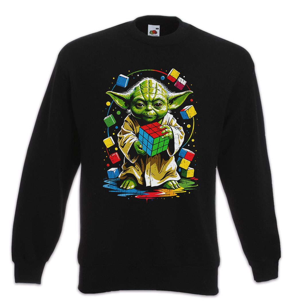 Sweatshirt Master Cube Sweatshirt Zauberwürfel Wars Yoda 80s Magic Star Speed