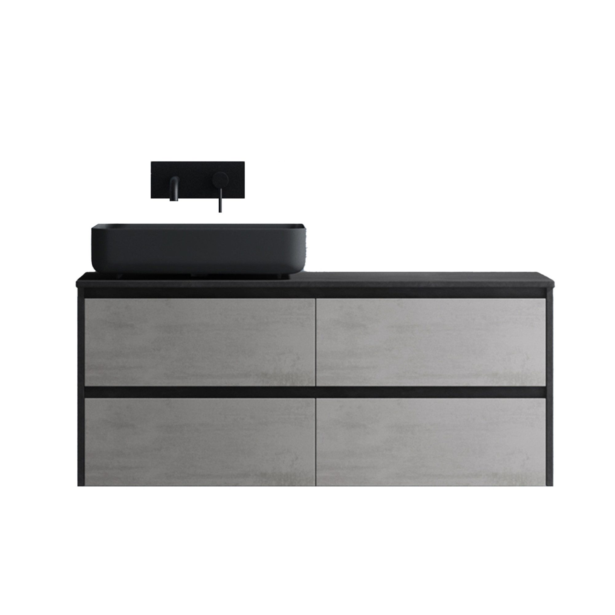 doporro Badmöbel-Set Design Waschplatz Badmöbelset Unterschrank Wandmontage günstig online kaufen