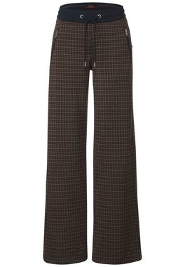 Cecil Culotte Hahnentritt Loose Fit Hose Hahnentritt-Muster