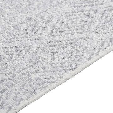 Teppich Hellgrau 120x180 cm Baumwolle, furnicato, Rechteckig