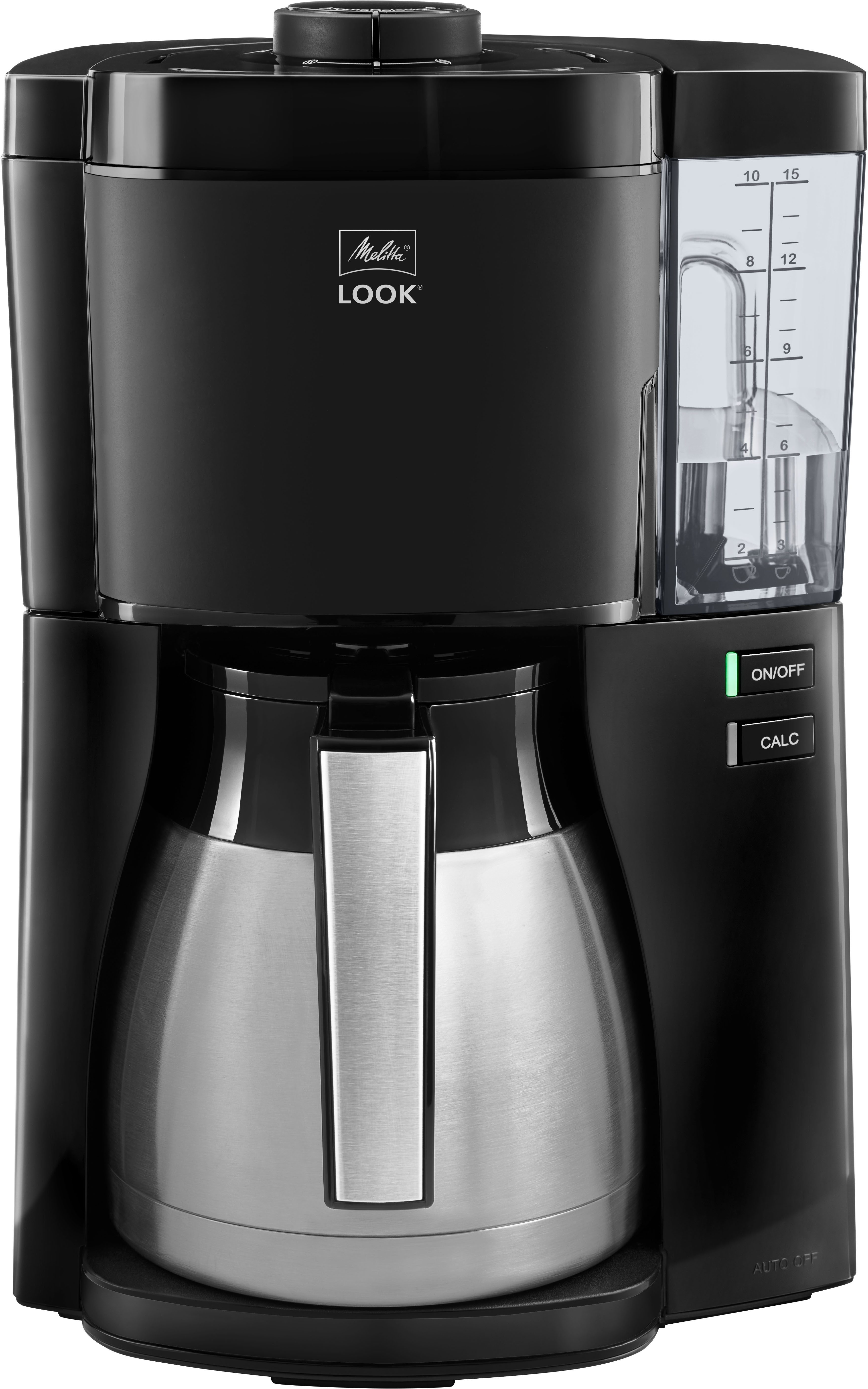 Melitta Filterkaffeemaschine Look® Therm 1025-12 Black Edition, 1,25l Kaffeekanne, Papierfilter 1x4