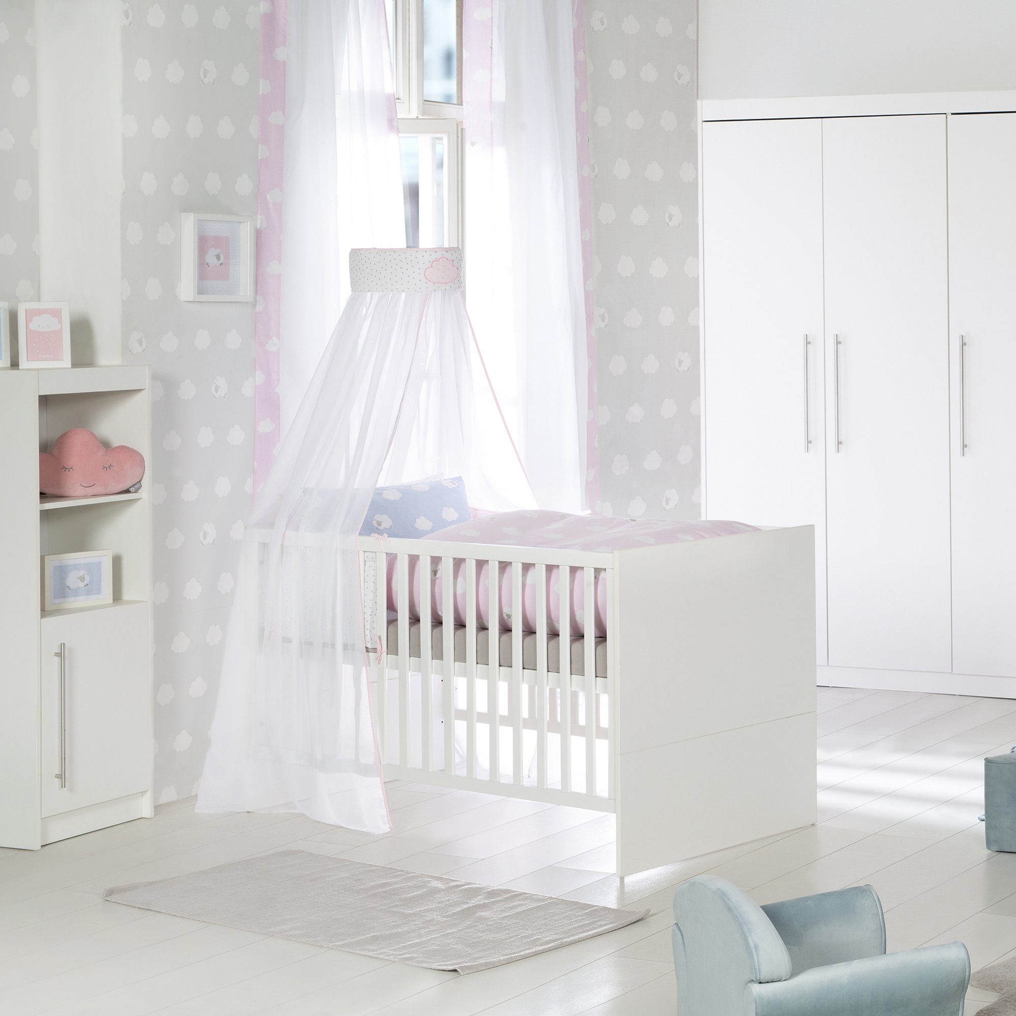 roba® Kinderbett Maren (3 Schlupfsprossen), höhenverstellbar