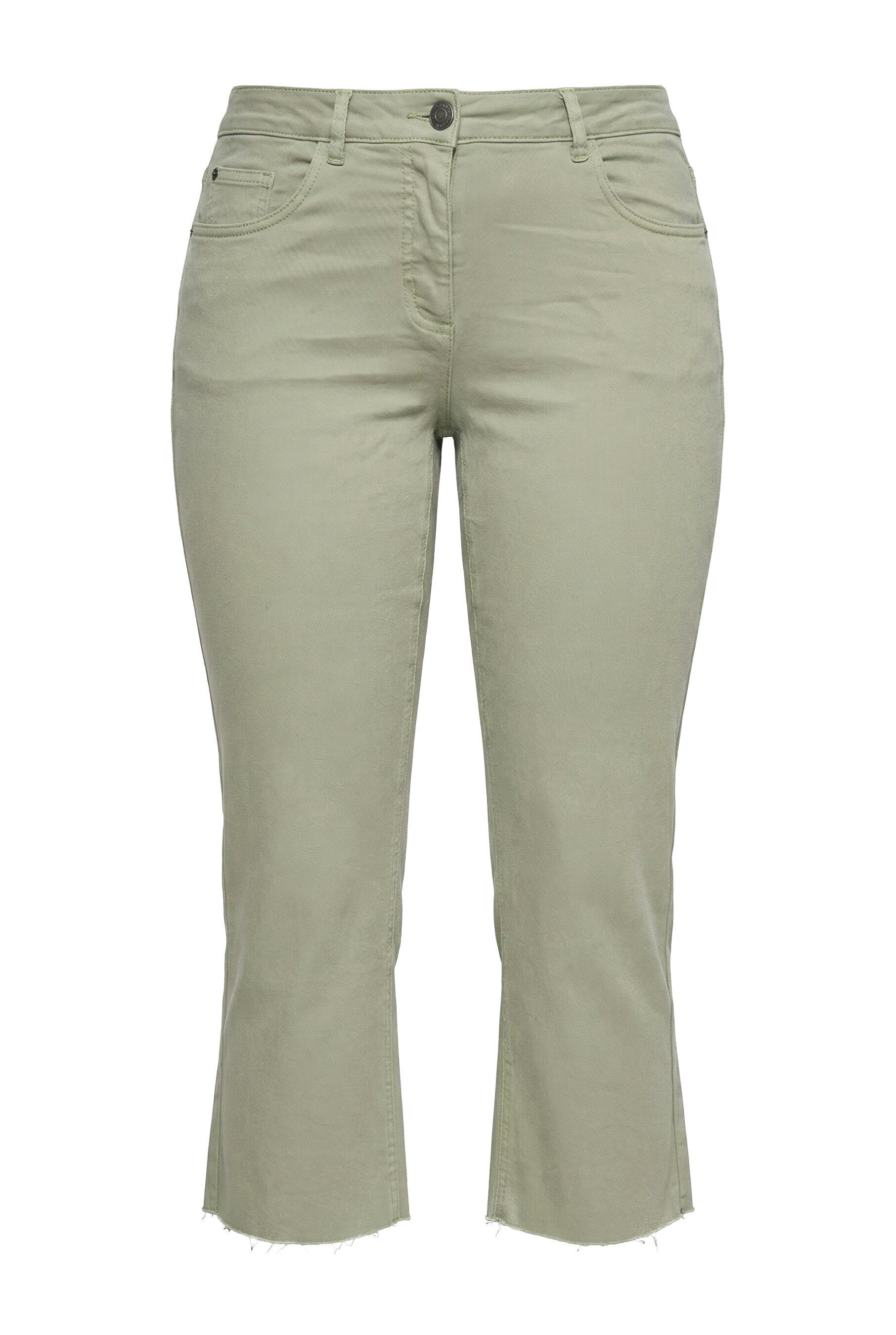 Angel of Style Regular-fit-Jeans 7/8-Jeans Claire Stretchkomfort geschnittener Saum