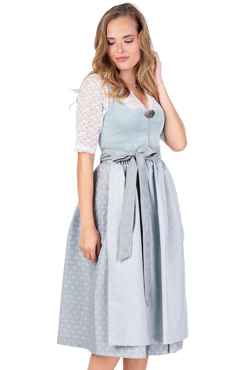 MarJo Dirndl Samt Dirndl 2tlg. - MÖNCHSROTH - gletscher günstig online kaufen