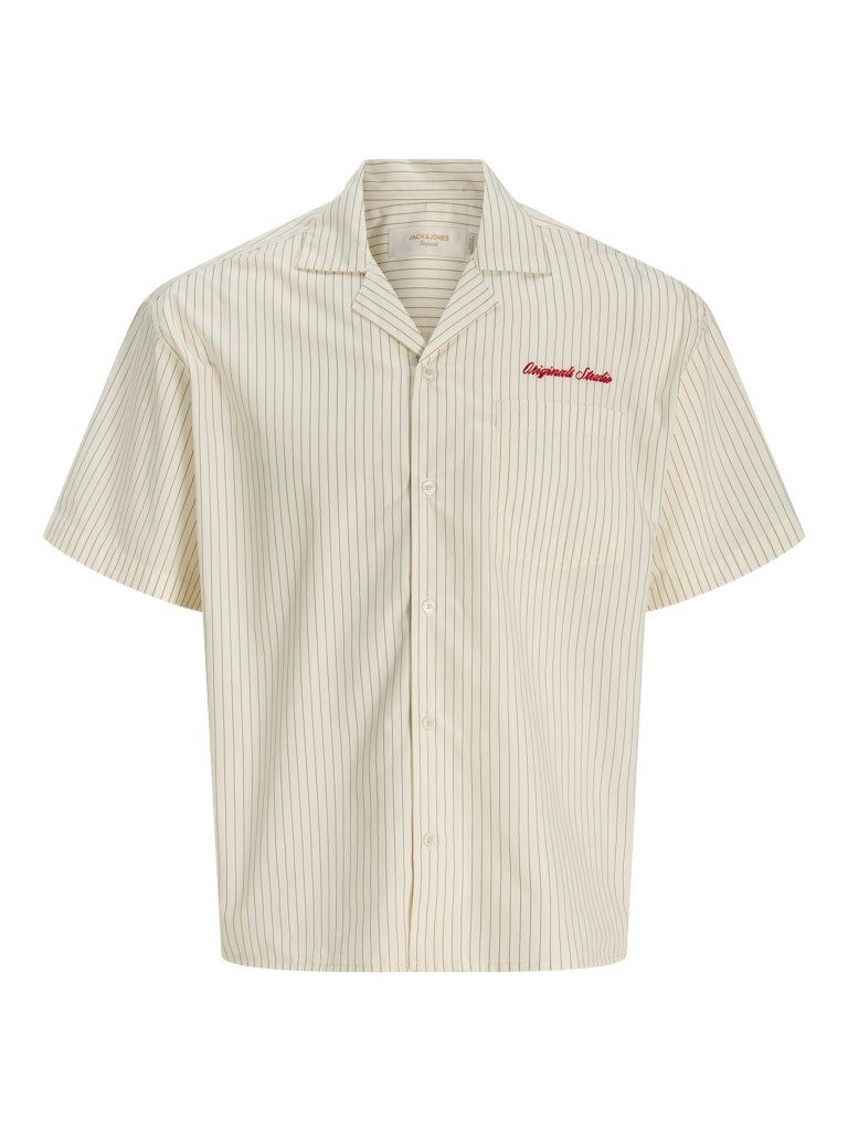 Jack & Jones Blusenshirt JORMENTON POPLIN STRIPE RESORT SHIR