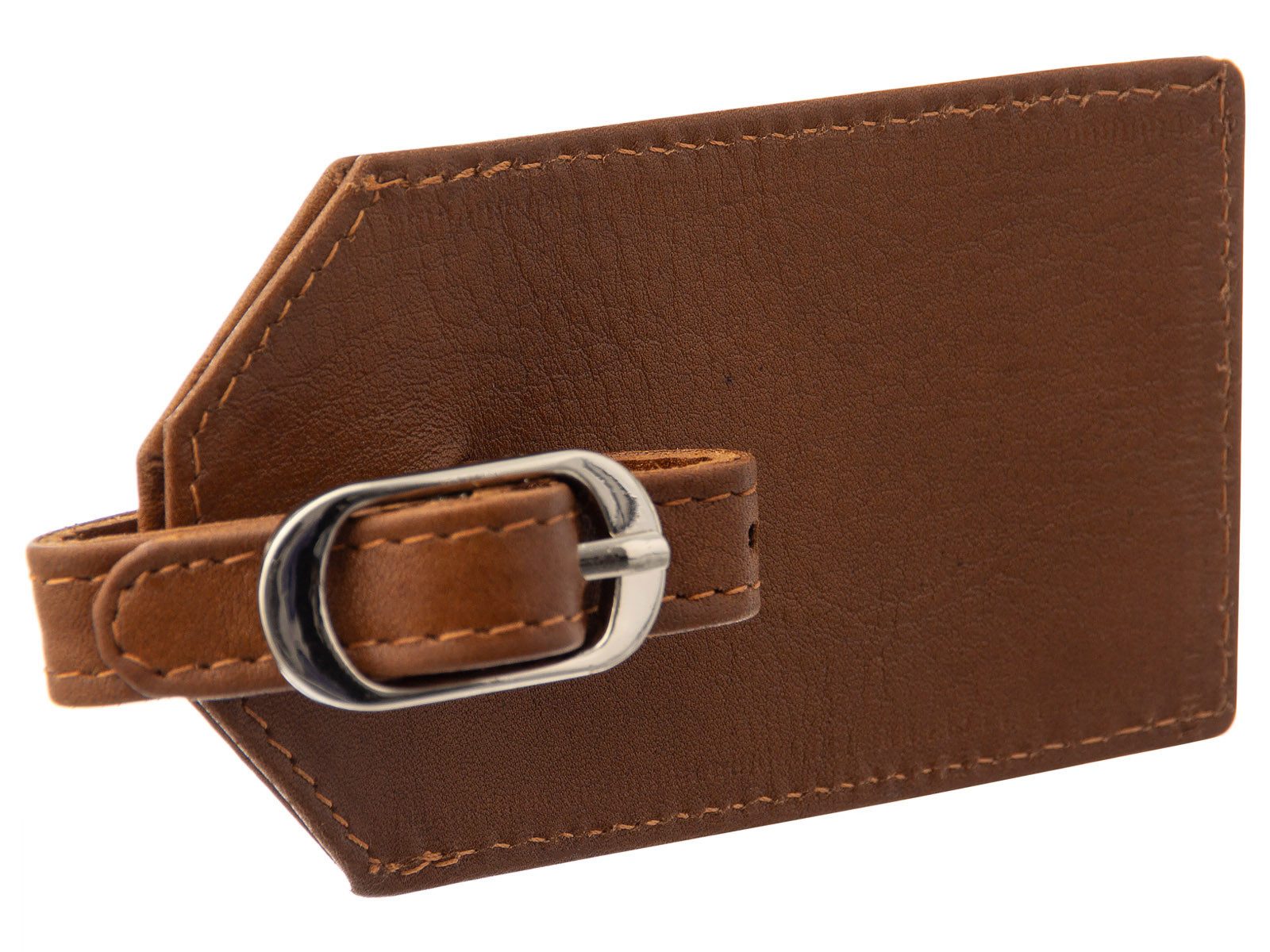 JS Schlüsseltasche JS Kofferanhänger C4KA Gepäck- Adressanhänger Leder (1-tlg)