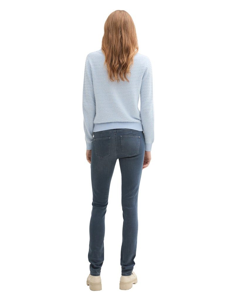 TOM TAILOR 5-Pocket-Jeans Tom Tailor Alexa Slim mid stone blue grey denim
