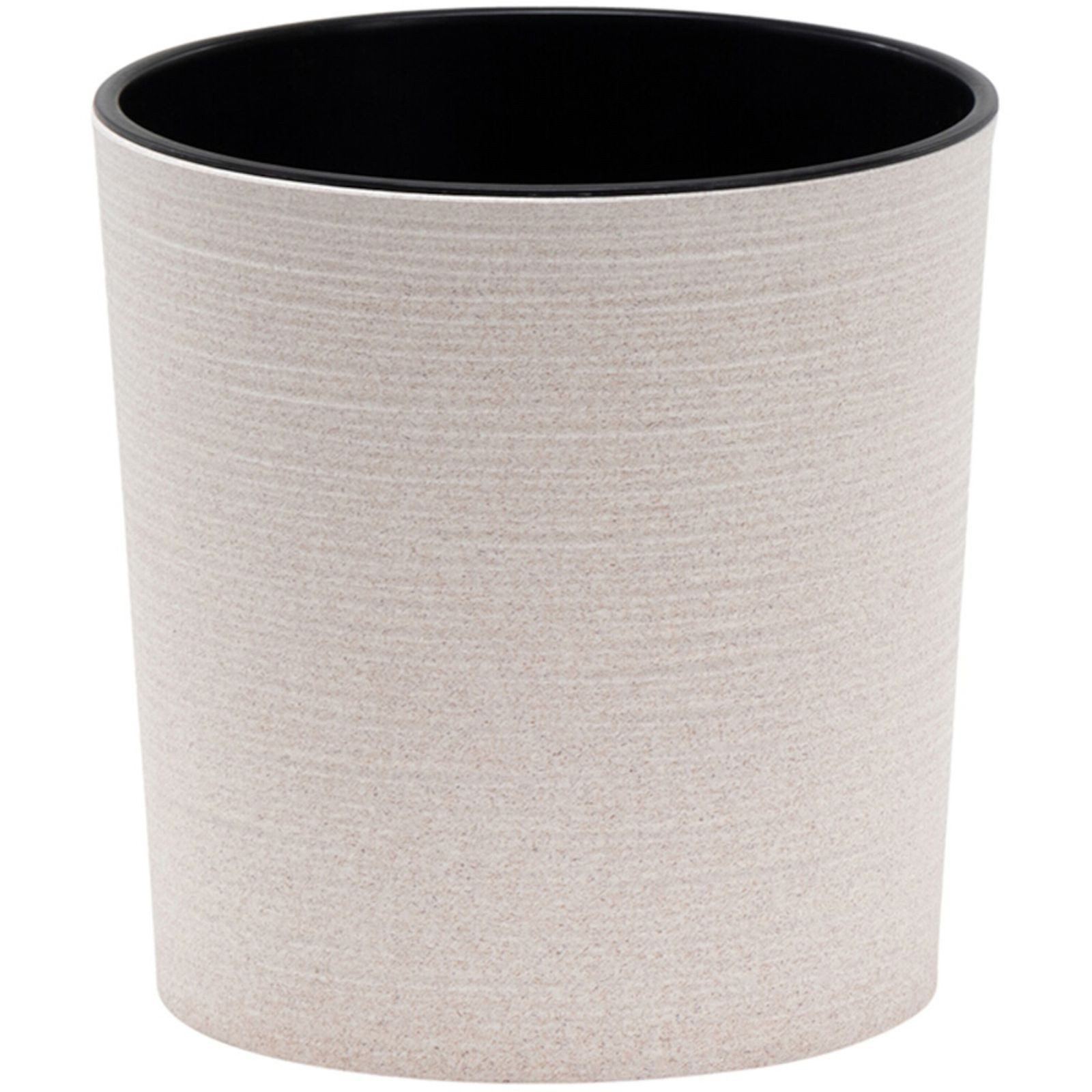 Siena Garden Pflanzkübel Pflanzgefäß LOCON GROOVE, creme Rillenoptik, Rillenoptik, Ø 25 x 25,5