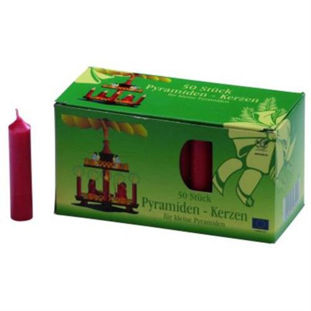 Idena Adventskerze Pyramidenkerze 50er rot 14 x 70 mm günstig online kaufen