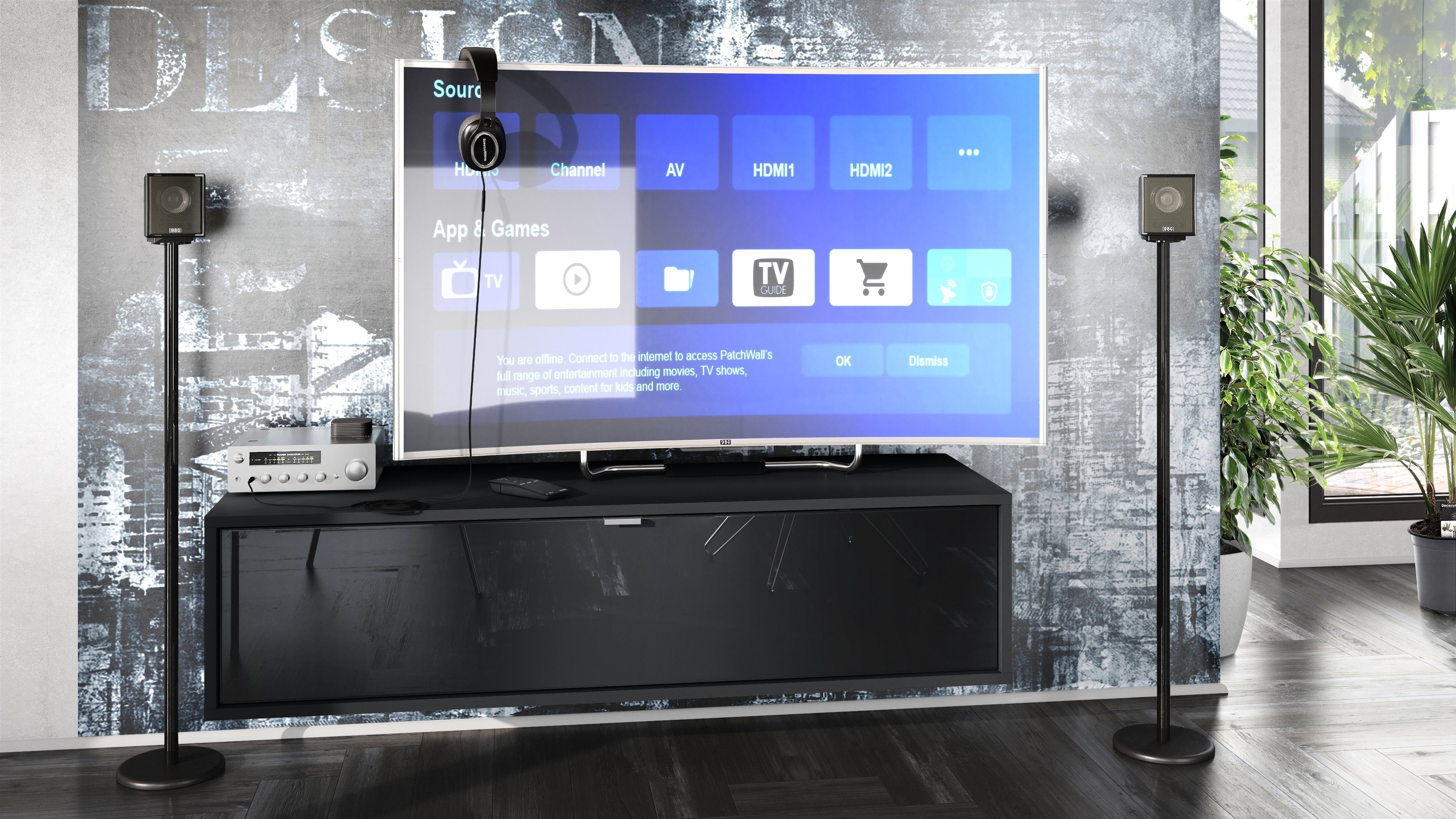Vladon Lowboard Lana 1200 (TV-Kommode, mit günstig online kaufen