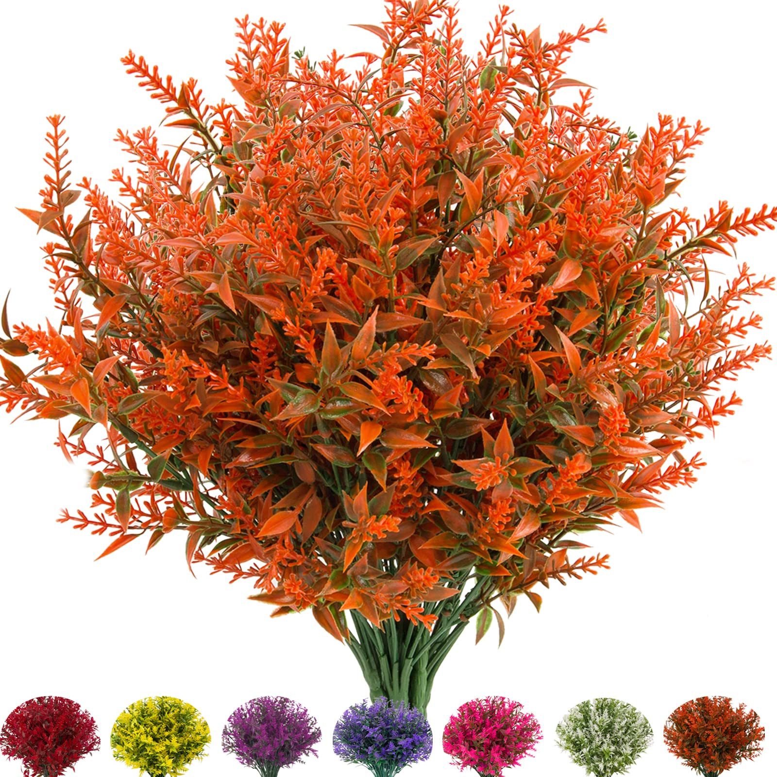 Kunstblumenstrauß 8 Bündel Künstliche Herbstblumen Künstlich Herbststrauß Herbst Deko, Diwzbyn, Herbst Balkonpflanzen Herbstzweige für Drinnen Draußen Garten Tisch
